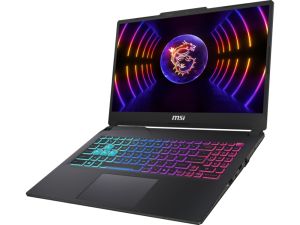 Лаптоп MSI Cyborg 15 A13UCK, i5-13420H (8C/12T, up to 4.60GHz, 12 MB), GeForce RTX 3050 4GB GDDR6, 15.6" FHD (1920x1080), 144Hz, IPS-Level, 16GB DDR5 5200MHz, 512GB PCIe Gen4x4 SSD, WiFi 6E, BT 5.3, 4 Zone RGB Kbd, NO OS, 53.5Whrs, 1.98 kg