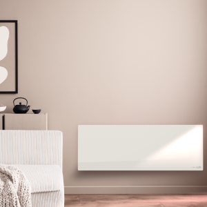 AENO Premium Eco Smart Heater, 700W, Tempered glass, Infrared+convection heating type, Led display Plug type: Europe (E/F type), WHITE