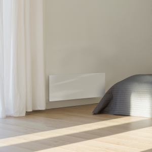 AENO Premium Eco Smart Heater, 700W, Tempered glass, Infrared+convection heating type, Led display Plug type: Europe (E/F type), WHITE