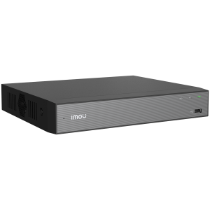 Imou 10-ch NVR, H.265, Max 8MP/15 fps, 1x RJ45 10/100, 1x VGA, 1x HDMI, 2x USB, 1x SATA max 16TB, Built-in Mic and Speaker, ONVIF, Smart detection (Motion, Person, Vehicle), DC 12V 2A