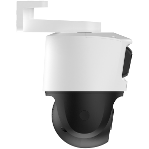 Imou Dual-Lens PoE Outdoor Smart IP PTZ Camera, 5MP+5MP, 3.6mm 76H, 0-260 Pan, 0-25 Tilt, IR up to 30m, H.265, 15 fps, 8x digital zoom, Motion detection, crossing line, Mic and Speaker, micro SD up to 512GB, 1x RJ45, PoE DC 12V, 1A