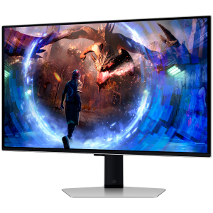 Monitor LED Samsung LS27DG602SUXEN G60SD, 27" QHD FLAT 16:9 (2560x1440) QD-OLED IPS 360Hz, 250 cd/㎡, 1000:1, 0.03ms, 178/178, 1xDP 1xHDMI, 2xUSB 3.0, Tilt/Pivot/Swivel/HeightAdj (120mm), VESA 100x100, 2Y