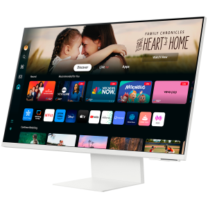 Monitor LED Samsung LS32DM801UUXDU M80D, 32" FLAT 16:9 (3840x2160) VA 60Hz, 400 cd/m2, 3000:1, 4ms, 178/178, 1xDP, 1xHDMI USB-Hub 2xUSB3.0 1xUSB-C (64W), 3.5 Jack, WiFi/BT, Tilt/Pivot/Swivel/HeightAdj (120mm), VESA 100x100, 2Y