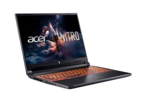 Лаптоп Acer Nitro V16, Intel  Core 9 270H(14C/20T, up to 5.80 GHz, 24MB),16" WQXGA (2560X1600) IPS 180Hz, 16GB, 1000GB SSD, RTX 5070 8GB GDDR7 , WiFi 6, BT.5.2, HD Cam, Micro SD card, KB Backlit, Linux , Black+Acer 15.6" Nitro Gaming Backpack Black/Red