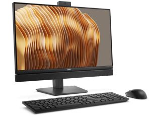 Настолен компютър - всичко в едно Dell Pro 24 All-in-One QC24250, Intel Core Ultra 7 265 (R) (13 TOPS NPU, 20 cores, up to 5.3GHz), 23.8", FHD 1920x1080, 75 Hz, IPS, Touch, 300 nit, AG, 1x16 GB, DDR5, up to 5600 MT/s, 512GB SSD, Integrated Graphics, Heigh