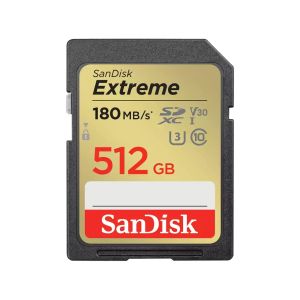 Карта памет SANDISK Extreme SDXC 512GB, UHS-I, Class 10, U3, V30