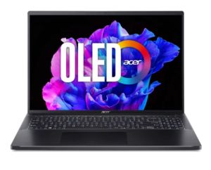 Лаптоп Acer SFG16-71-74R0, Intel Core i7-13620H (up to 4.9GHz, 24MB), 16" CineCrystal 3,2K OLED 120Hz, 16 GB LPDDR5 RAM OB, SSD 1000GB PCIe Gen4, Intel UHD, WIFI6E+BT 5.2, Micro SD, FPR, No Cyrilic, QHD Cam, Win 11 Home 64 bit, Ice Black