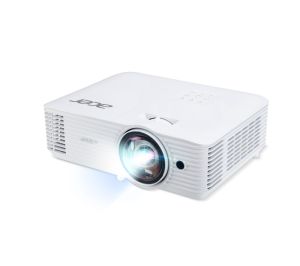 Мултимедиен проектор Acer Projector S1287n, DLP, Short Throw 0.6, XGA (1024x768), 4000 ANSI Lum, 20 000:1, 1x Zoom, 2x HDMI (1.4b), Component Video (D-sub), PC Audio 3.5mm, RCA, DC Out (5V/1A, USB-A), RG-45, RS232, Speaker 16W, 3.1 kg, 3Y, White