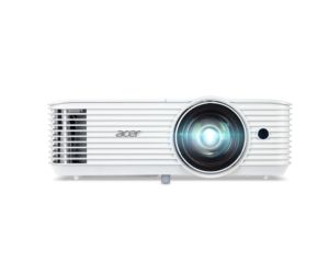 Мултимедиен проектор Acer Projector S1287n, DLP, Short Throw 0.6, XGA (1024x768), 4000 ANSI Lum, 20 000:1, 1x Zoom, 2x HDMI (1.4b), Component Video (D-sub), PC Audio 3.5mm, RCA, DC Out (5V/1A, USB-A), RG-45, RS232, Speaker 16W, 3.1 kg, 3Y, White