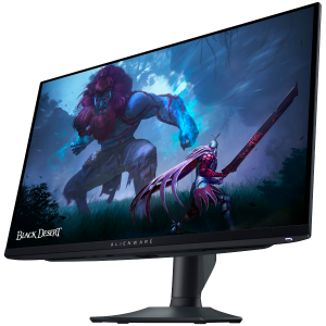 Alienware AW2725DF Gaming Monitor, 27" (26.7") QD OLED QHD 2560x1440 360Hz AG, 1000 cd/m2 (HDR peak), 1.5m:1, 0.03ms, 178/178, 2xDP 1.4, 1xHDMI 2.1, 1xUSB Type-B up, 3xUSB Type-A down, 1xUSB Type-C down, AMD FreeSync, Height, Tilt, Swivel, Pivot, 3Y