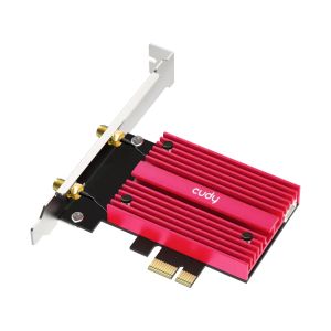 Мрежова карта Cudy WE9300S, Tri-Band WiFi 7 PCI-e, 5760 + 2880 Mbps