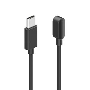 HAMA Заряден кабел за смарт часовници, с магнитно зареждане, USB-C, 60 см, черен