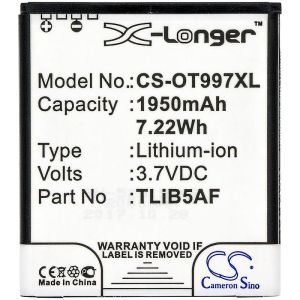 Батерия за мобилен телефон ALCATEL LinkZone MW40, MW40  CAB32E0000C1 LiIon 3,7V 1950mAh CAMERON SINO