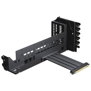 Phanteks Premium PCIe Gen 5 Vertical GPU Bracket, DRGB, with PCIe 5.0 Riser Cable - 220mm, Black