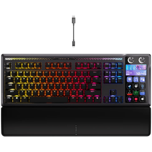 CORSAIR GALLEON 100 SD RGB Mechanical Gaming Keyboard, Backlit RGB LED, CORSAIR MLX Pulse, Black, Black PBT Keycaps