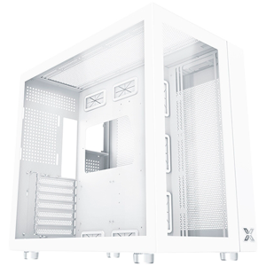 Aquarius Pro Arctic EN49424 White, ATX/M-ATX/Mini ITX, USB3.0x2+USB2.0x2+Type C , Front & Left TG, 7PCS X24A & Galaxy II Fan Control Kit