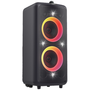 Multimedia Speakers F&D PA300, Bluetooth 5.0, RMS: 100W(50W*2), Subwoofer: 7", LED display, Multicolor, FM, Optical, USB, AUX, Remote control, microphone, Built-in 7Ah rechargeable battery