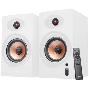 Multimedia Bluetooth Speakers R23BT White, Bluetooth 5.0, Optical, AUX, USB, 2*1" silk dome tweeter, 2*4" full range driver, 40W