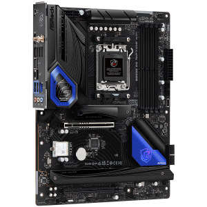 ASROCK MB Desktop B650E PG Riptide Wi Fi, AM5, 4x DDR5, 1x PCIe 5.0 x16, 1x PCIe 3.0 x16, 1x PCIe 4.0 x1, 1x Blazing M.2, 1x Hyper M.2, 1x M.2, 4x SATA3 6.0 Gb/s, 7.1 CH HD Audio, 1x HDMI, 2.5G LAN, 1x USB-C, 6x USB 3.2, 9x USB 2.0