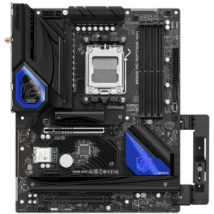 ASROCK MB Desktop B650E PG Riptide Wi Fi, AM5, 4x DDR5, 1x PCIe 5.0 x16, 1x PCIe 3.0 x16, 1x PCIe 4.0 x1, 1x Blazing M.2, 1x Hyper M.2, 1x M.2, 4x SATA3 6.0 Gb/s, 7.1 CH HD Audio, 1x HDMI, 2.5G LAN, 1x USB-C, 6x USB 3.2, 9x USB 2.0