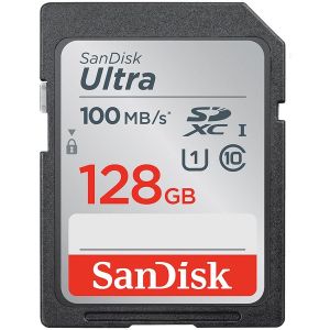 SANDISK Ultra 128GB SDXC Memory Card 100MB/s