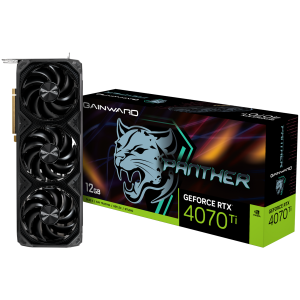 Gainward GeForce RTX 4070Ti Panther 12GB GDDR6X, 192 bit, 1x HDMI 2.1, 3x DP 1.4a, 3 Fan, 1x 16-pin power connector, recommended PSU 750W, NED407T019K9-1043Z