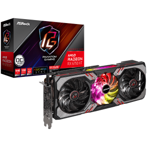 ASROCK Video Card  Radeon RX6750XT Phantom Gaming D 12GB OC, GDDR6 192-bit, 1x HDMI 2.1 VRR, 3x DP 1.4, power connector 2x8 pin, recomended PSU 700W, 90-GA3NZZ-00UANF