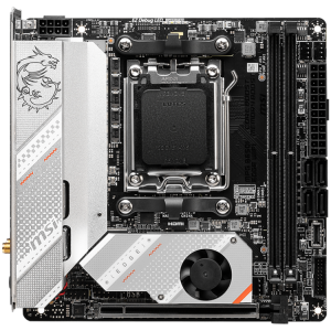 MSI MPG B650I EDGE WIFI, m-ITX, Socket AM5, Dual Channel DDR5 6600+MHz (OC), 1x PCIe x16 slot, 2x M.2 slot, 1x HDMI, 3x USB 3.2 Gen 2, 2x USB 3.2 Gen 1, 1x USB 3.2 Gen2x2 Type C, 7.1 HD Audio, 2.5Gbps LAN, WIFI, BT, 3Y