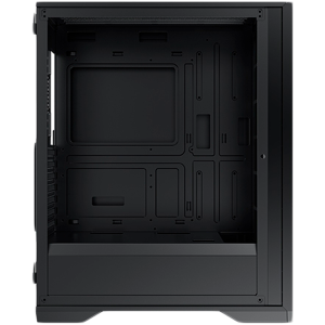 Xigmatek LUX S EN48281, Black, ATX/M-ATX/Mini ITX, U3x1+U2x2, Metal Vents FP & Left TG, 4PCS X24A Fan & Galaxy II Fan Control Kit)