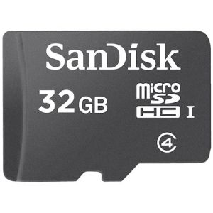 SANDISK 32GB microSDHC Class 4 Memory Card