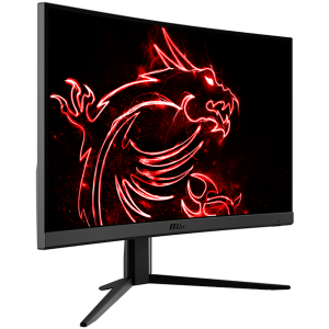 MSI Optix G24C4 Curved Gaming Monitor, 23.8" 144Hz, FHD (1920x1080) 16:9, VA Anti-glare, 1ms, 250nits, 3000:1, 178°/178°, 1500R Curve, Freesync Premium, Adjustable Stand, 1x DP, 2x HDMI, 3Y Warranty