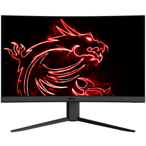 MSI Optix G24C4 Curved Gaming Monitor, 23.8" 144Hz, FHD (1920x1080) 16:9, VA Anti-glare, 1ms, 250nits, 3000:1, 178°/178°, 1500R Curve, Freesync Premium, Adjustable Stand, 1x DP, 2x HDMI, 3Y Warranty