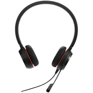 JABRA EVOLVE 20 MS Stereo USB Headband Special Edition Noise cancelling, USB connector, with mute-button and volume control on the cord, with leatherette ear cushion, Microsoft optimized