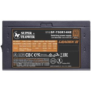 Super Flower Leadex III 750W 80 Plus Bronze PRO, Fully Modular, 3 years warranty