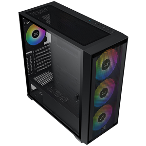 Xigmatek Anubis Pro 4FX EN40788, E-ATX/ATX/M-ATX/MINI ITX, 1x USB 3.0, 2x USB 2.0, HD Audio, Left Magnetic TG, 3PCS 140mm X40A & 1PC 120mm X20A & Galaxy II Fan Control Box & Remote