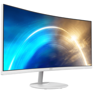 MSI PRO MP341CQW Professional Business Monitor, 34", 100Hz, UWQHD (3440x1440) 21:9, VA Anti-glare, 1ms/4ms, 3000:1, 178/178, 1500R Curve, FreeSync, 2x HDMI, 1x DP, Tilt, Speakers, White, 3Y Warranty