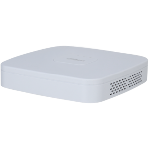 Dahua 8-channel 1U NVR, Up to 12Mp, H.265+/H.265, Max 80 Mbps incoming bandwidth, 1xVGA, 1xHDMI, 1xSATA up to 16TB, 2xUSB 2.0, 1xAudio two way talk, DC12V/1.5A, 3W, Without HDD.