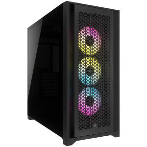 Corsair iCUE 5000D RGB Airflow Tempered Glass, Black