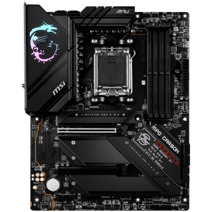 MSI MPG B650 CARBON WIFI, ATX, Socket AM5, 4x DDR5, 3x PCI-E x16 slots, 4x M.2 slots, 1x HDMI, 1x DP, 7x USB 3.2 Gen2, 1x USB 3.2 Gen2, 1x USB 3.2 Gen2x2, 2x USB 2.0, Type-C, 7.1 HD Audio, 2.5Gbps LAN, Wi-Fi 6E, BT, 3Y