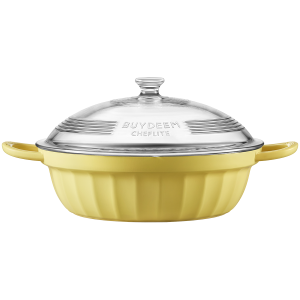 BUYDEEM Cast Aluminum Nonstick Multi  function pot 3,8L, model CP181, color Mellow Yellow