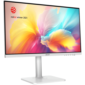 MSI MODERN MD2412PW Professional Business Monitor, 23.8" 100Hz, FHD (1920x1080) 16:9, IPS Anti-glare, 1ms/4ms, 250nits, 1000:1, 178/178, Adaptive-Sync, HDR Ready, Adjustable Stand, Speakers, 1x HDMI, 1x Type-C, White, 3Y Warranty