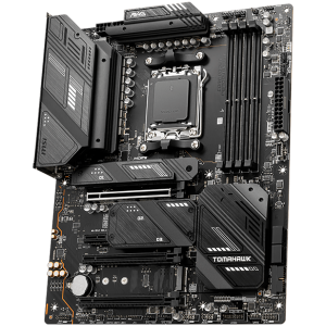 MSI MEG X670E TOMAHAWK WIFI, ATX, Socket AM5, 4xDDR5 Dual Channel DDR5 up to 6000(OC)MHz, 3x PCIe 3.0 16 slots, 4x M.2 slots, 4x USB 2.0, 1x USB 3.2 Gen 2, 4x USB 3.2 Gen 1, Type-C, 4x EX Debug LED, 7.1 HD Audio, 2.5G LAN, WiFI 6E, BT, 3Y