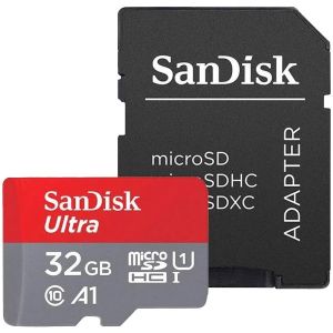SANDISK Ultra microSDHC 32GB + SD Adapter 120MB/s A1 Class 10 UHS-I - Tablet Packaging