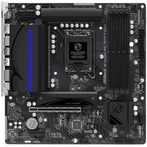 ASROCK MB Desktop B760M PG RIPTIDE (S1700, 4x DDR5, 1x PCIe 4.0 x16, 1x PCIe 4.0 x1, 1x M.2 Key E for Wi-Fi, 1x M.2 Hyper Gen4x4, 4x SATA3, 2x USB-C, 5x USB 3.2, 6x USB 2.0, 1xRJ-45 2.5 Gbit, 1x HDMI, 1x DP, mATX