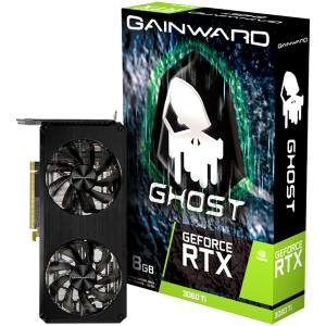 Gainward GeForce RTX 3060 Ti Ghost, 8GB, 256 bit, 1xHDMI, 3xDP, PCI-Express Gen 4 x16, 8-pin PSU, recommentded 500W, NE6306T019P2-190AB.