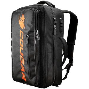 COUGAR FORTRESS Backpack, Shockproof anti-vibration structure, Multi-layered and multi-functional structure, Padded back panel and hide-able hip belt, Dual use: Backpack and shoulder bag