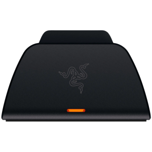 Razer Quick Charging Stand for PS5 - Midnight Black, Quick Charge, Curved Cradle Design, Matches Your PS5 DualSense Wireless Controller, Powered by USB (Controller not included)