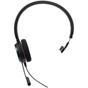 JABRA EVOLVE 20 MS Mono USB Headband, Noise cancelling,USB connector, with mute-button and volume control on the cord, with foam ear cushion, Microsoft optimized