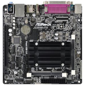 ASROCK Main Board Desktop (J3355 2.5GHz, DDR3 SO DIMM, 1xPCI 2.0x1,HDMI,VGA, 8ch, GLan,SATAIII,COM, LPT) Mini-ITX Box