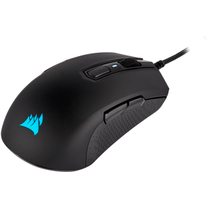 Corsair M55 RGB PRO Ambidextrous Multi-Grip Gaming Mouse, Black, Backlit RGB LED, 12400 DPI, Optical (EU version)